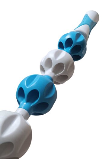 Live Up Sports Ls5053 - Pilates Massage Bar & Roller Stick & Massage Rod & Massage Stick (Blue-White)