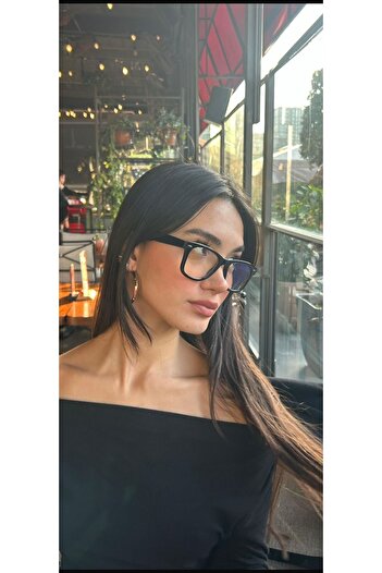 funeyes Harmony Unisex Cross-Cut Wayf Shiny Classic Blue Light Protection Screen Glasses Blue Block