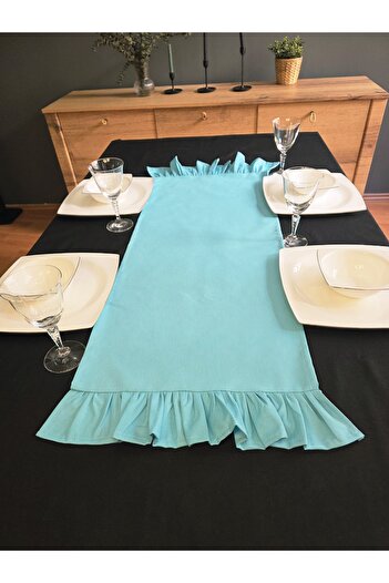 Angels' Collection Two-Sided Ruffle Runner - Has a Liquid Repellent Property