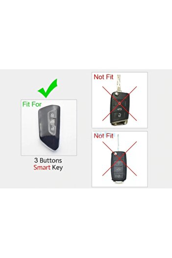VTH Leather Key Case for VW Golf 8 MK8 ID.3 ID.4 Cupra Skoda Octavia A8 SEAT Leon MK4 2020 2021 Formento