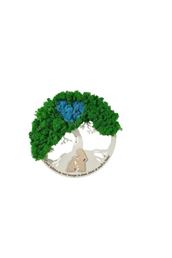 ALVAL Decorative frame with stabilized moss