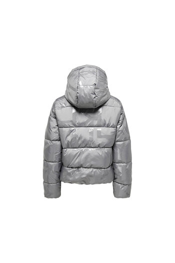 ONLY Onlmercedes Aop Puffer Women's Casual Coat 15326045 -December-Sky Gray