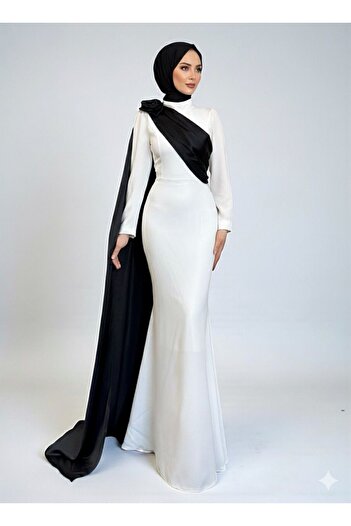 STİLZERAFET Tailed Evening Dress