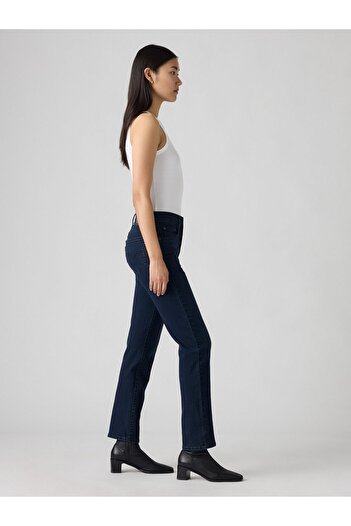 Levi's 724 High Rise Straight Women's Dark Blue Jean Denim Pants 18883-0396