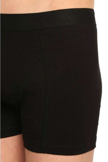 Nana & Mayka Moda 3-Pack Tutku Men's Black Lycra Cotton Elastane Boxers – Elastic Waist