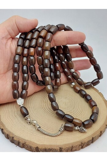 Yasamtohumu Walnut Wood 99-Bead Rosary 9.5*12mm (56900)