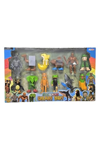 MASHASHOP Set 12 Figurine MASHASHOP, verde/multicolor, 6x10cm