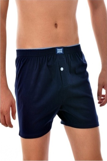 Nana & Mayka Moda 3-Piece Passion Combed Cotton Flat Buttoned Men's Boxer Comfortable Fit 100% Cotton 117 Black