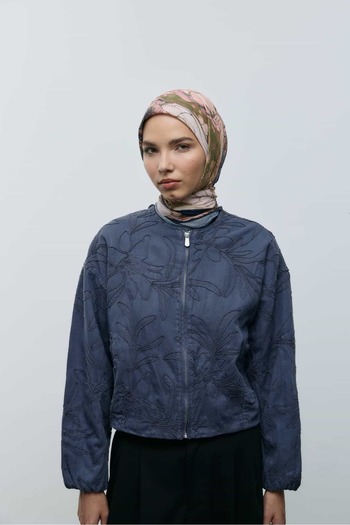 Modakaşmir Marbled Pattern Bamboo Scarf