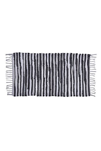 Davida Dreams Traditional press, braids, fringes, 80x50 cm, gray with black