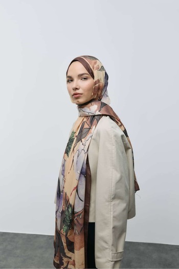 Modakaşmir Nileya Pattern Cotton Shawl
