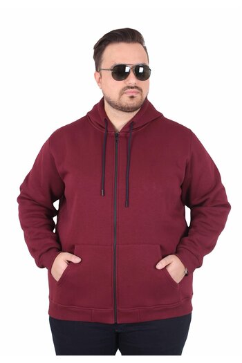 Starbattal Large Size Unisex Hooded 3Ip Sweat 11701 Murdum