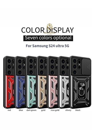 Massemr Samsung Galaxy A35 5g Tank Lens Ring Premium Silicone Shock Absorbing Camera Protection Case