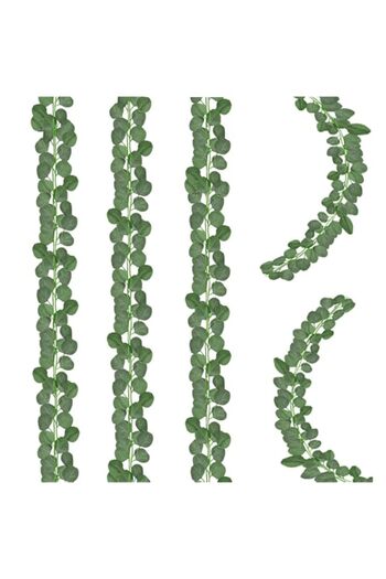 Generic HASTHIP® 6 Pack Artificial Eucalyptus Garland, Faux Greenery Vines, Hanging Plants for Home, Weddin