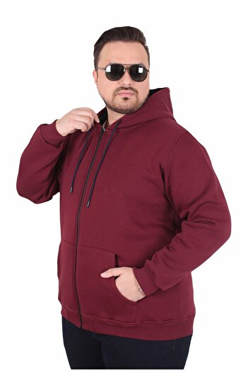 Starbattal Large Size Unisex Hooded 3Ip Sweat 11701 Murdum