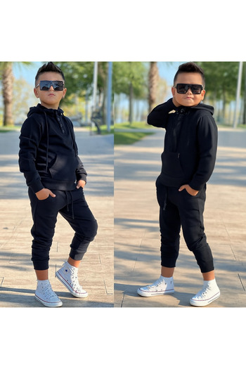 Amur Children's Stylish Tracksuit Set 3 Thread Fabric Buttoned