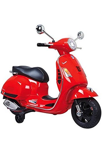 NOVOKIDS NOVOKIDS™ Vespa Classic Scooter, Red, Electric Motorcycle with Battery for Kids