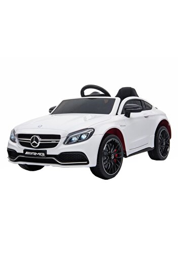 NOVOKIDS NOVOKIDS™ Mercedes C63S AMG Coupe Battery-Powered Electric Car for Kids, White
