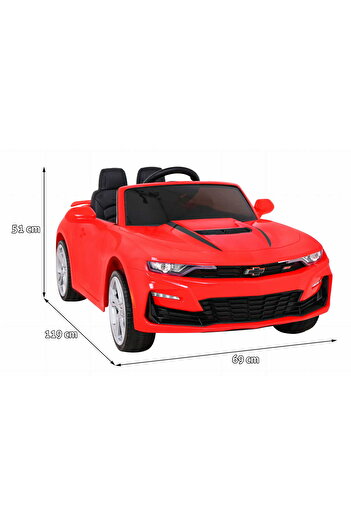 NOVOKIDS NOVOKIDS™ Chevrolet Camaro Battery-Powered Electric Ride-On Car for Kids, Red