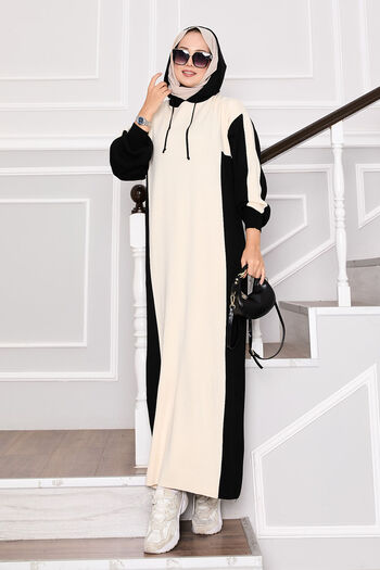 EBRUTESETTÜR Hooded Sports Knitwear Dress