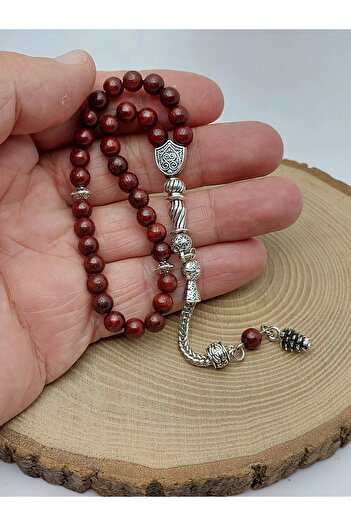 Yasamtohumu Red Agarwood 33-Bead Rosary 6mm (56914)