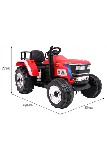 NOVOKIDS Electric XXL tractor with battery for children NOVOKIDS™ Mahindra 6075 PST, Red
