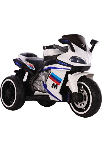 NOVOKIDS NOVOKIDS™ Legend Premium Motor Battery-Powered Electric Motorcycle for Kids, White