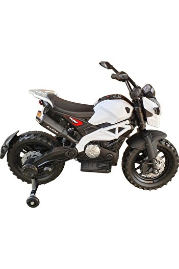 NOVOKIDS NOVOKIDS™ Enduro Moto Maxima Battery-Powered Electric Motorcycle for Kids, White