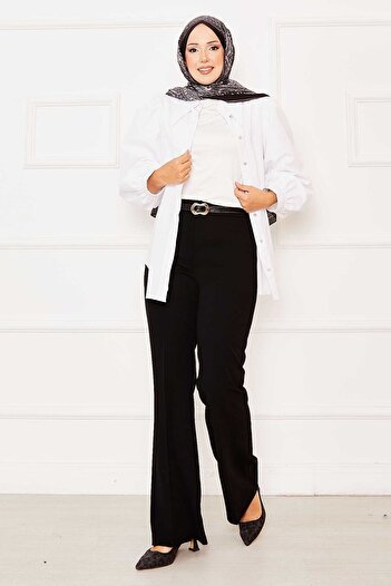 EBRUTESETTÜR Elastic Waist Flared Trousers
