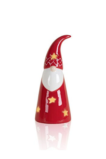 RİVO HOME DECOR Decorative Tealight Christmas Ornament Fortune Dwarf 7X7X17