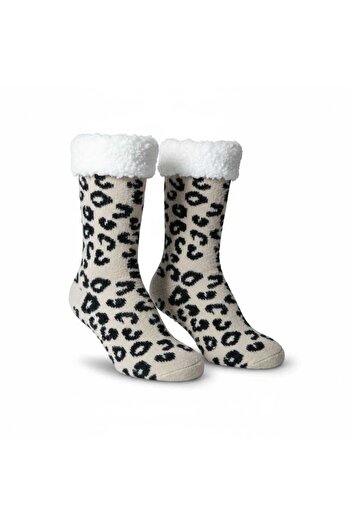 Aware Time Christmas Themed Fleece-Lined Non-Slip Sole Knee-High Socks