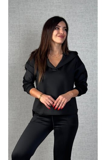 JANES Women's long sleeve hooded two-piece set