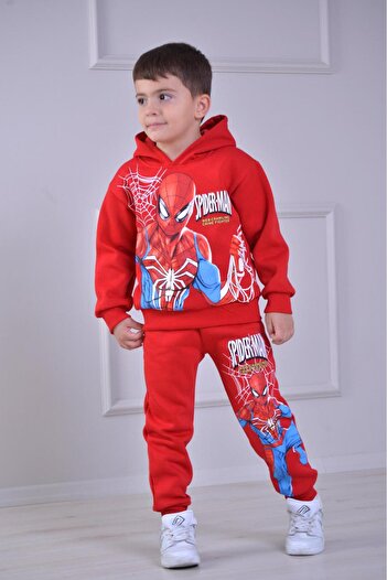 LİLLYPİCCA Boy's Character Patterned 3-Thread Raised 2-Piece Set