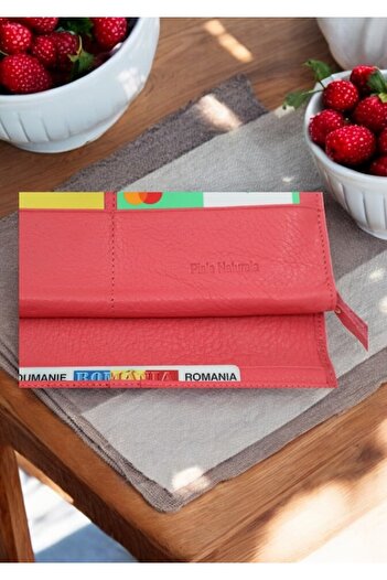 HASSION Women's Leather Wallet A12, Pink 2