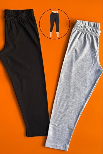 VicTroy Capri Boy, 2-Piece Skirt-Pants Bottom, Women's Basic Capri Leggings
