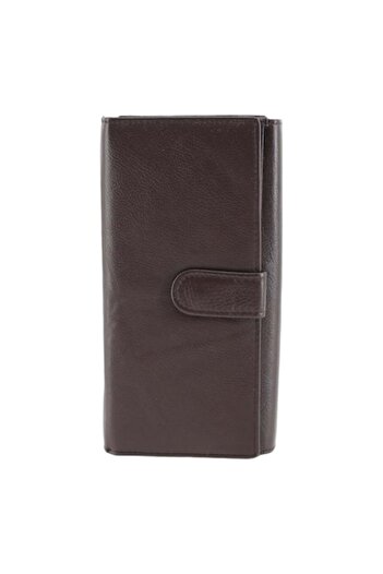 HASSION - Women's leather wallet A05, chocolate