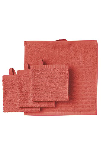 IKEA VÅGSJÖN Washcloth, orange-red, 30 x 30 cm