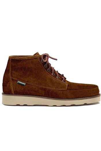 Sebago Men's Rubber Sole Suede Surface Stylish and Suitable for Daily Use Brown Sneaker 76111Sw Af