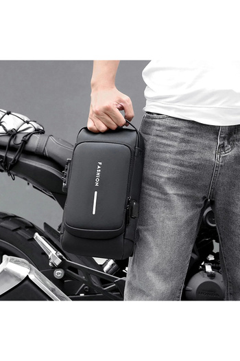 shopwave Chest Shoulder Bag with Combination Lock and USB Port Body Bag (5047)