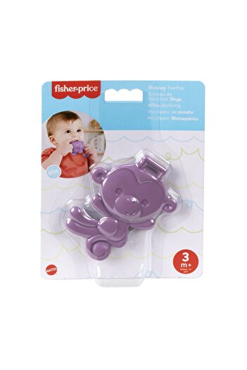FISHER PRICE PURPLE MONKEY TEETHING TOY FOR BABY