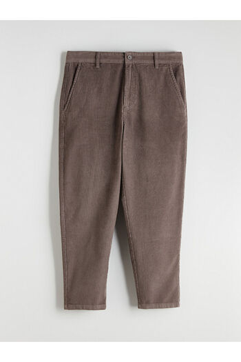 LC Waikiki Brown Comfortable Fit Velvet Men's Trousers