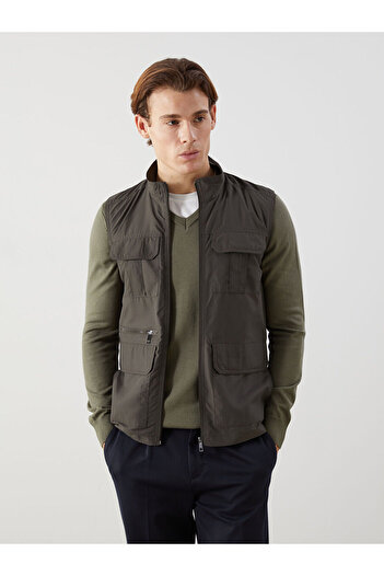 LC Waikiki Ανδρικό γιλέκο κυνηγιού Standard Fit Stand Collar