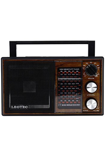 leotec Classic portable radio with 11 wavelengths AM/FM/ SW 1-9, LT-2015, 220v power supply