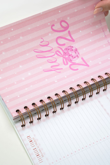 Matt Notebook 2026 Year A5 Weekly Agenda Spiral Bound 15X21 cm - 12 Months - with Motivational Pages