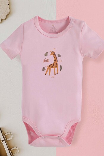 bebek perisi 100% Cotton Organic Cute Giraffe Design Baby Bodysuit