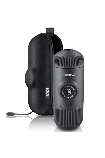 Wacaco Portable espresso machine Nanopresso Black, 18bar,80ml, Ground,No charging&battery,Case,Black