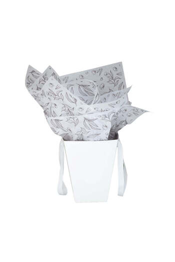 Papette Set of 50 pieces FLORAL tissue paper Model 16