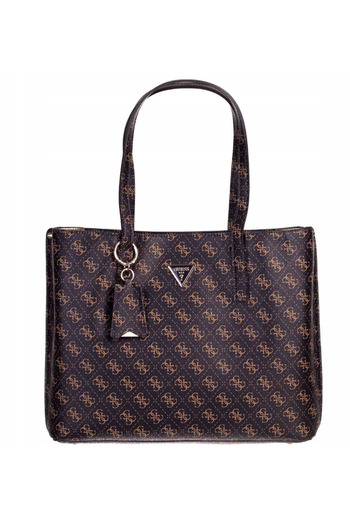 Guess Meridian Girlfriend Tote handbag brown leather