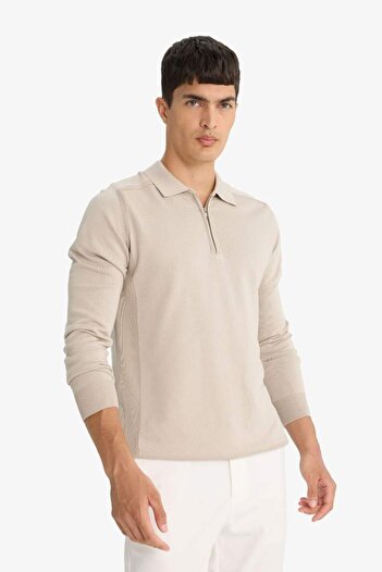 DeFacto Men's Sweater D0621Ax/Bg684 Beige