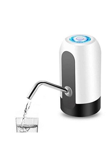 OEM Electric Water Bottle Pump, USB Charging, LED Indicator, White/Black